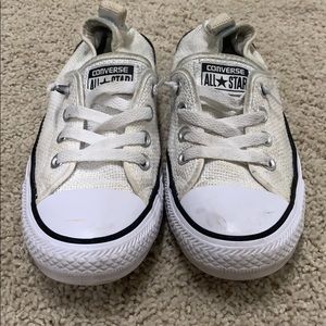 Off white Converse sneakers